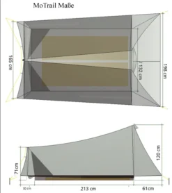 Tarptent MoTrail Mit Front Und Rearpole -OutFit Verkaufs-Shop MoTrail masse