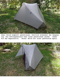 Tarptent Notch -OutFit Verkaufs-Shop Notch seitlich